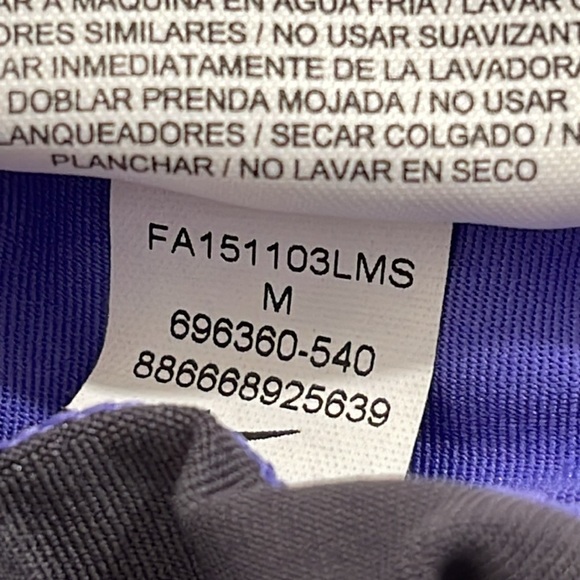 NIKE PRO Base Layer Capri Pants Blue Athletic Workout Gym Size Medium - Picture 8 of 8